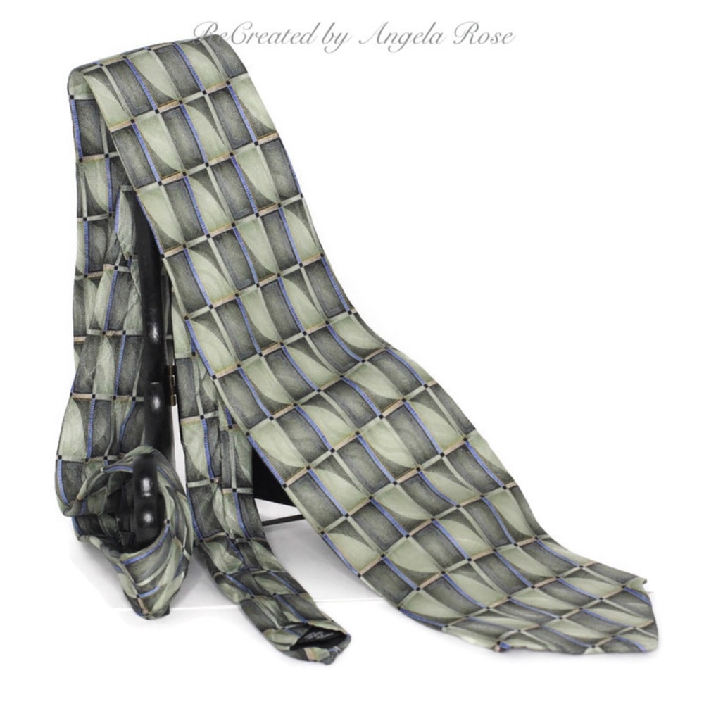 Arrow Men's Tie Green and Blue
